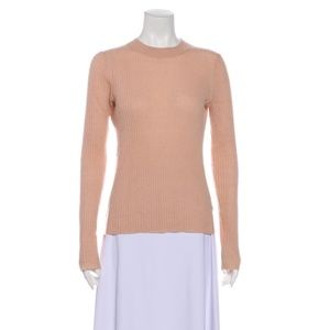 360 Cashmere Blush Pink Crew Neck Sweater
